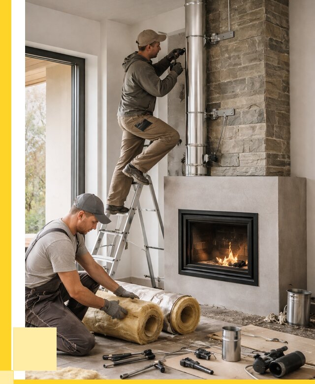 Монтаж дымоходов для каминов в Мурманске от 15423 р. ЭриданМрм