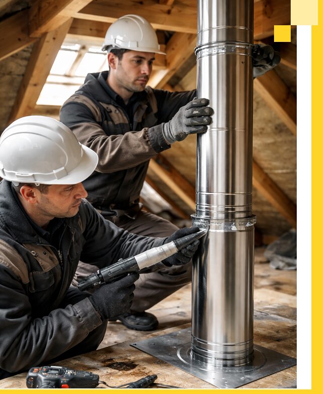 Монтаж дымоходов для каминов в Мурманске с гарантией качества