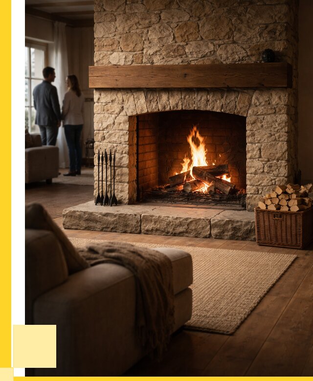 Открытые камины под ключ в Мурманске от 154230 р. ЭриданМрм