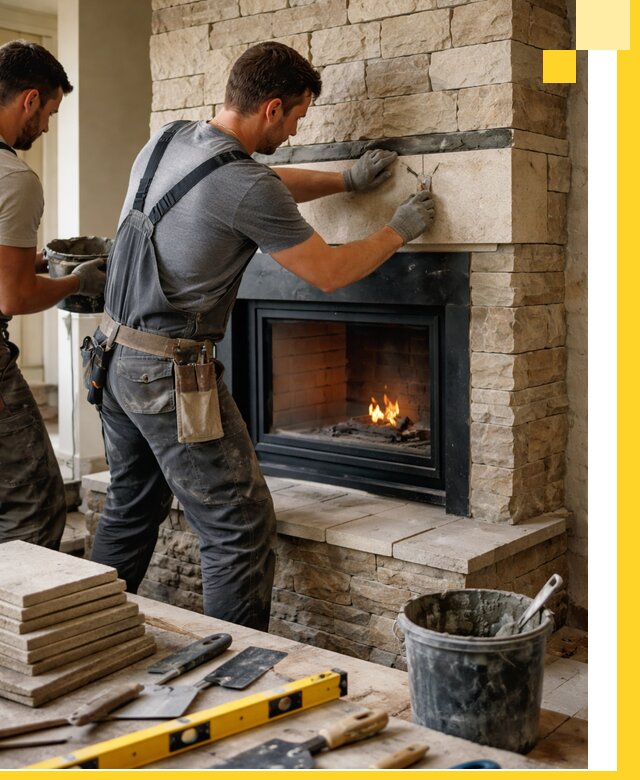 Проектирование и установка открытых каминов в Мурманске