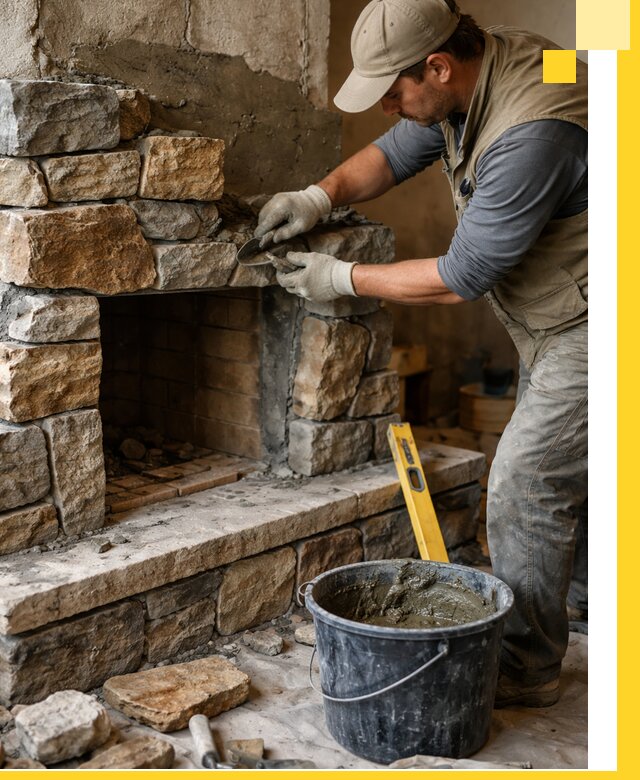 Изготовление и установка каменных каминов под ключ в Мурманске