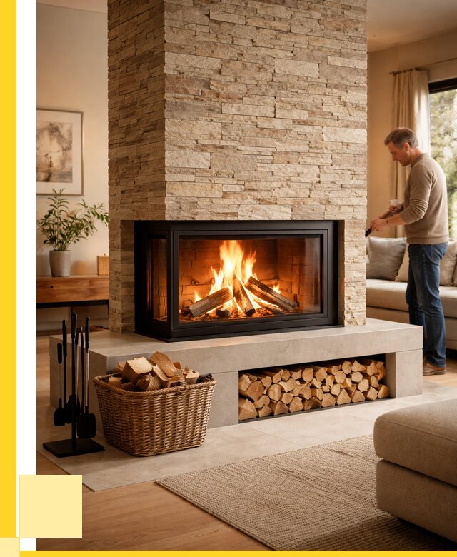 Дровяной камин под ключ в Мурманске от 205640 р. | ЭриданМрм