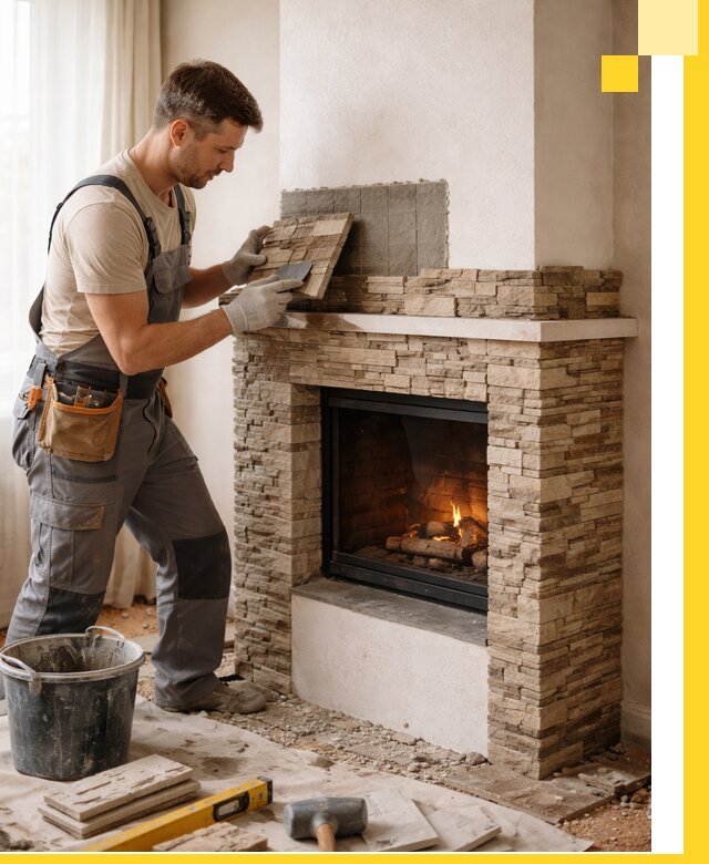 Изготовление и монтаж каминов для дома под ключ в Мурманске