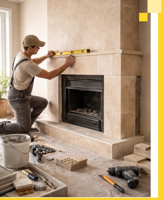 Установка и монтаж каминов в частном доме под ключ в Мурманске