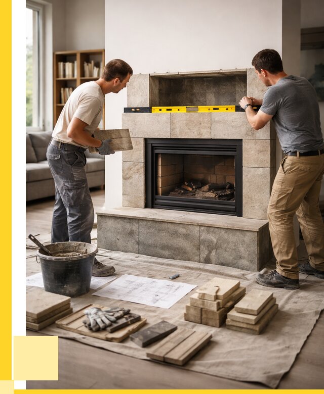 Монтаж каминов и установка в Мурманске от 46269 р. | ЭриданМрм