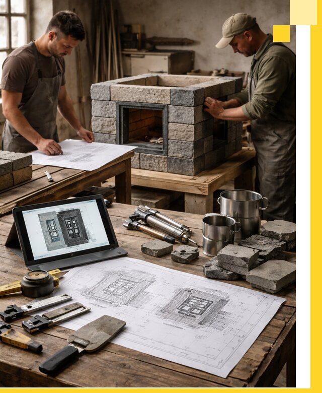 Разработка проектов печей с согласованием и монтажом в Мурманске