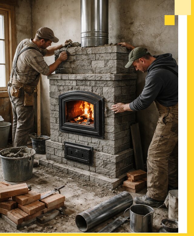 Производство, поставка и монтаж дровяных печей в Мурманске