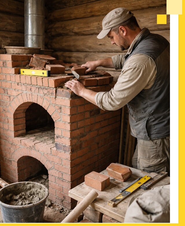 Изготовление и установка русских печей в Мурманске под ключ