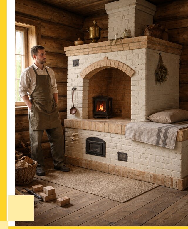 Русские печи с лежанкой под ключ в Мурманске от 154230 р. ЭриданМрм