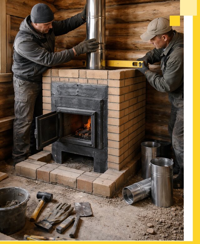 Проектирование, изготовление и установка банных печей в Мурманске