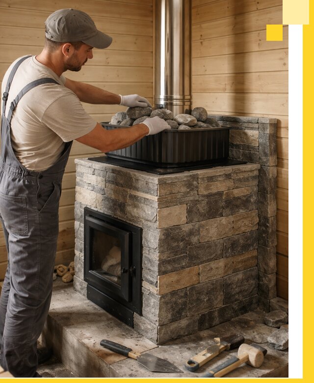 Печи для парной в Мурманске, производство, монтаж и обслуживание