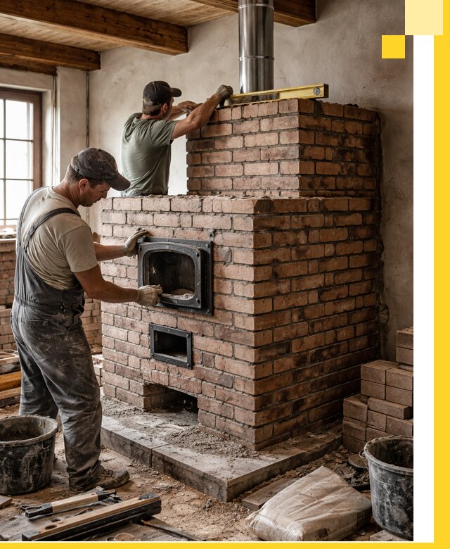 Печи для загородного дома под ключ в Мурманске — монтаж и сервис