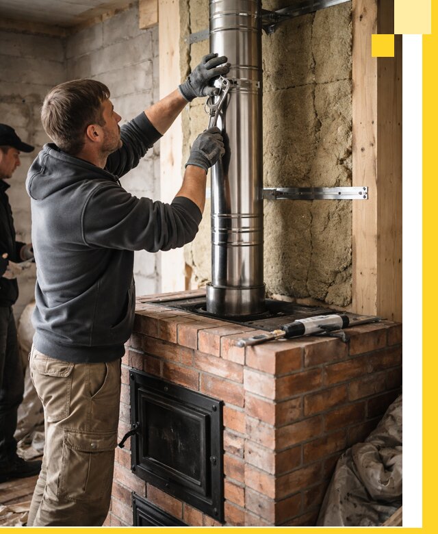 Изготовление и монтаж печей и дымоходов под ключ в Мурманске