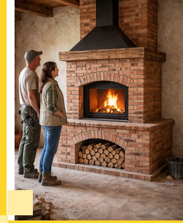 Печи камины из кирпича в Мурманске от 123384 р. | ЭриданМрм