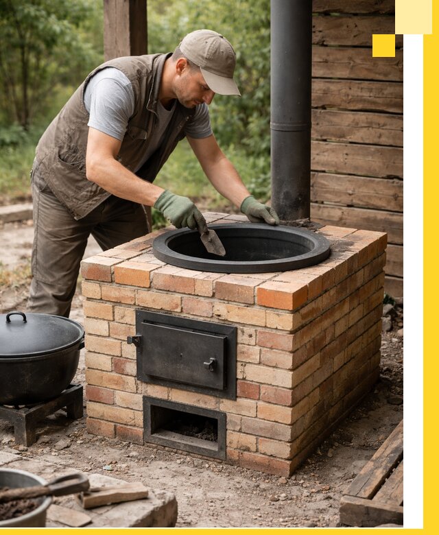 Изготовление и установка печей для казана в Мурманске под ключ