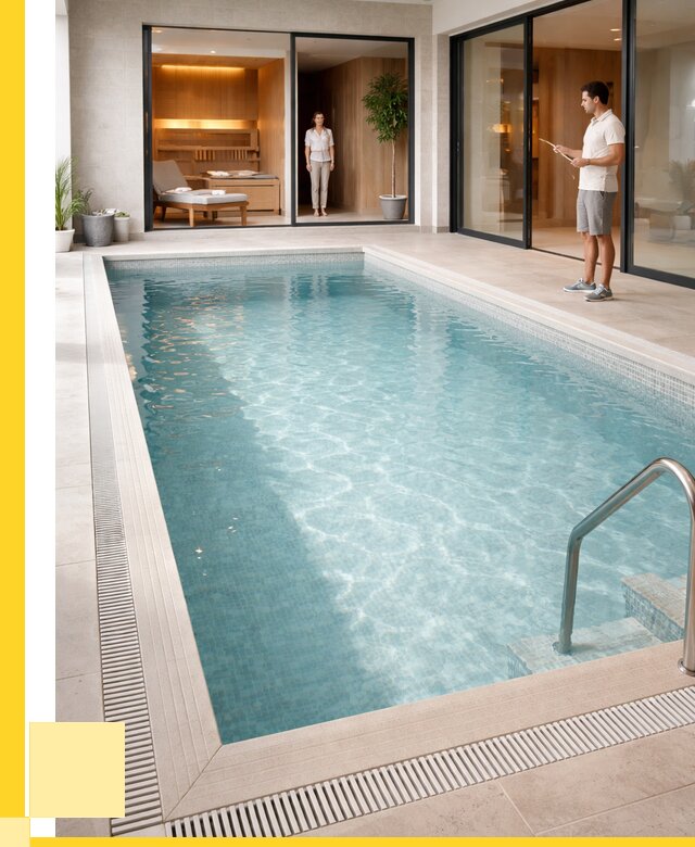 Отделка бассейна пленкой ПВХ в Мурманске от 3599 р. - ЭриданМрм