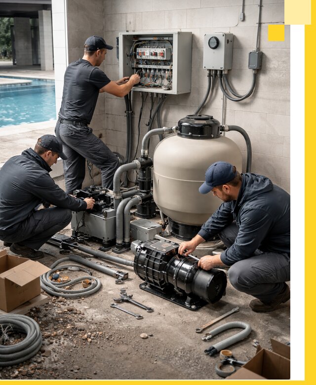 Профессиональный монтаж оборудования для бассейнов в Мурманске