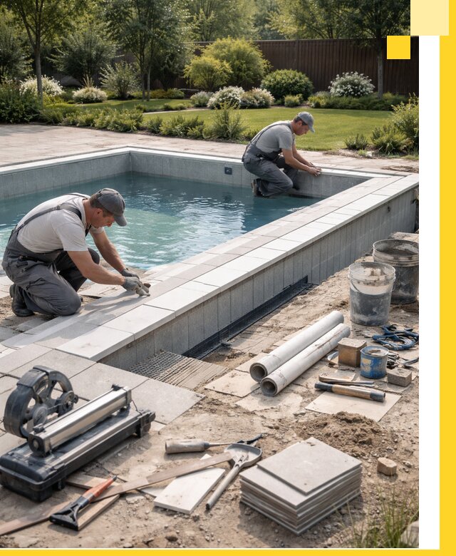 Строительство открытых бассейнов под ключ в Мурманске профессионально