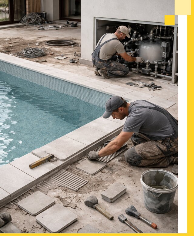 Строительство и монтаж бассейнов в коттедже в Мурманске