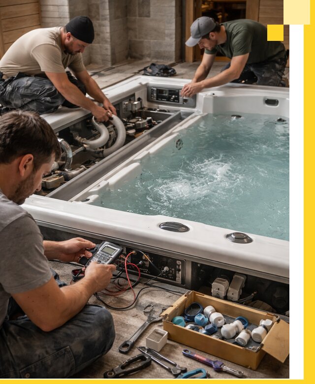 Гидромассажные бассейны под ключ в Мурманске, дизайн и монтаж