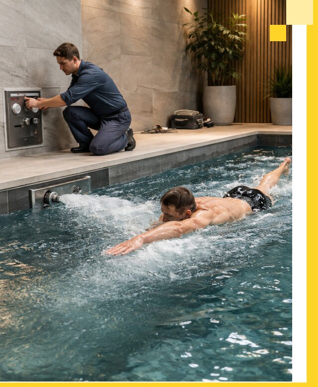 Проектирование и монтаж бассейнов с противотоком в Мурманске