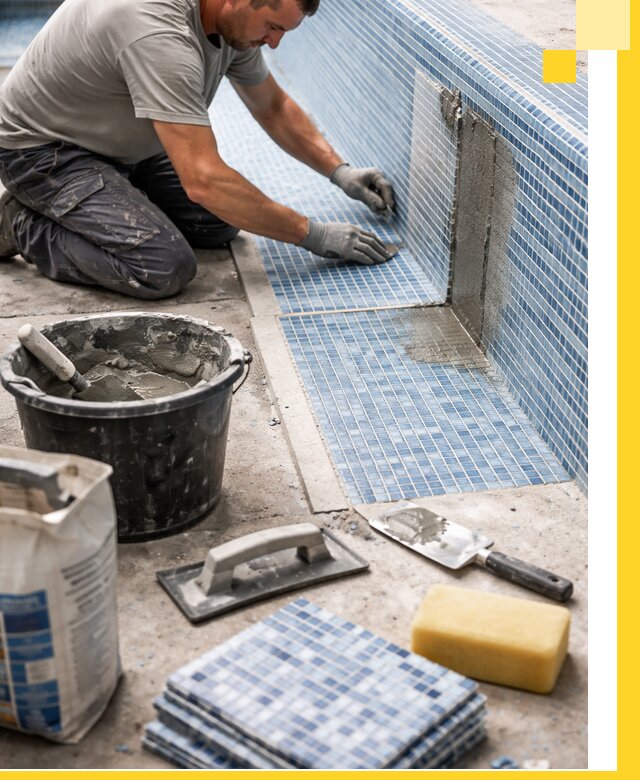 Укладка и ремонт мозаики для бассейнов под ключ в Мурманске