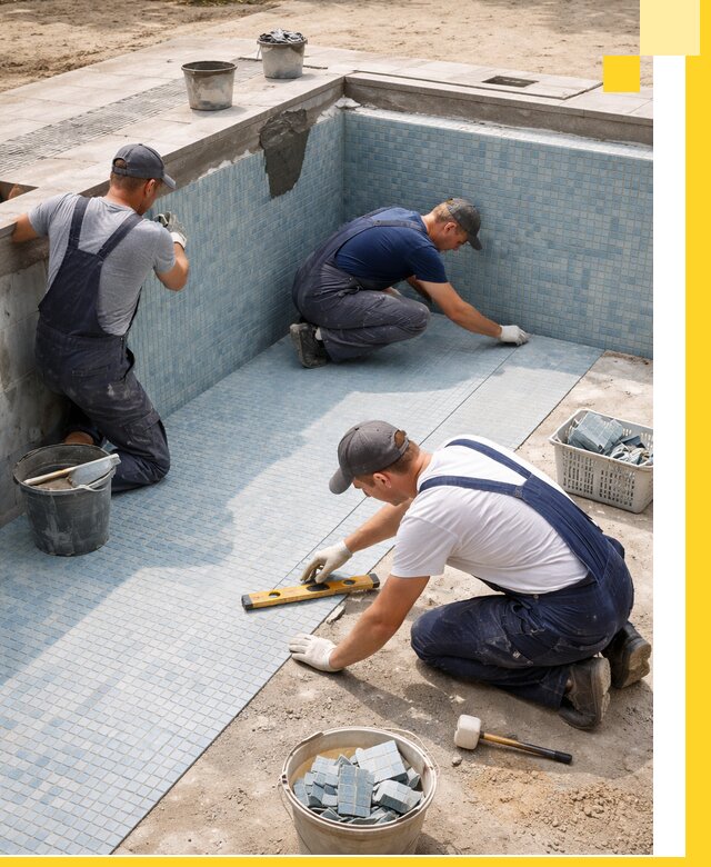 Укладка и установка плитки для бассейнов под ключ в Мурманске