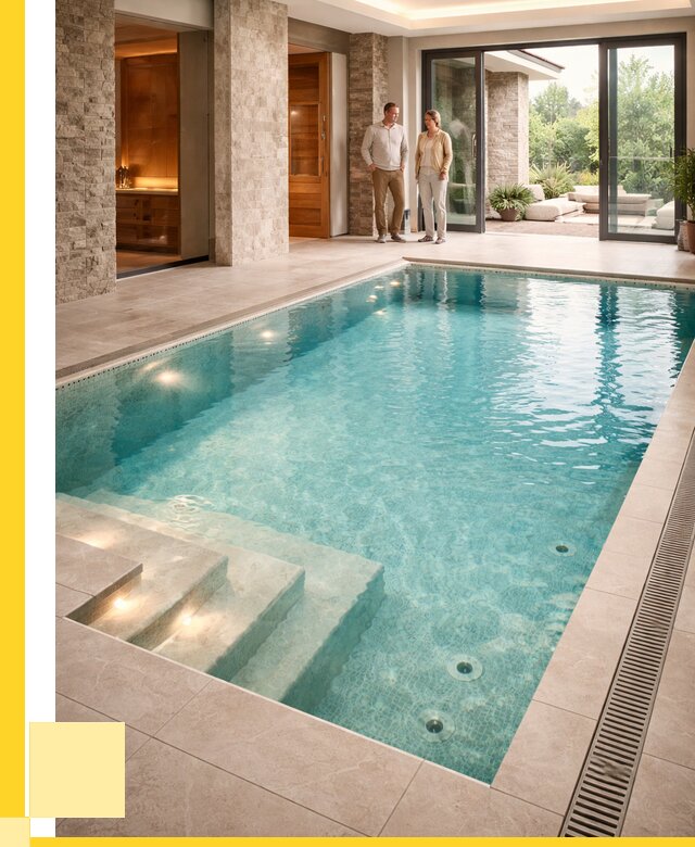 Бассейн во дворе в Мурманске: проект, отделка от 1233840 р. | ЭриданМрм