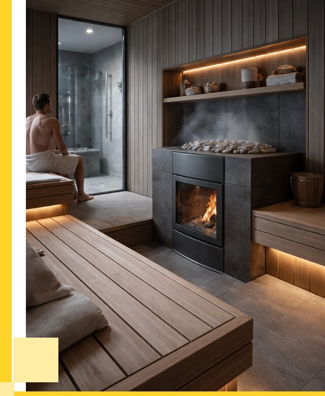 Проект сауны в частном доме в Мурманске от 35987 р. | ЭриданМрм