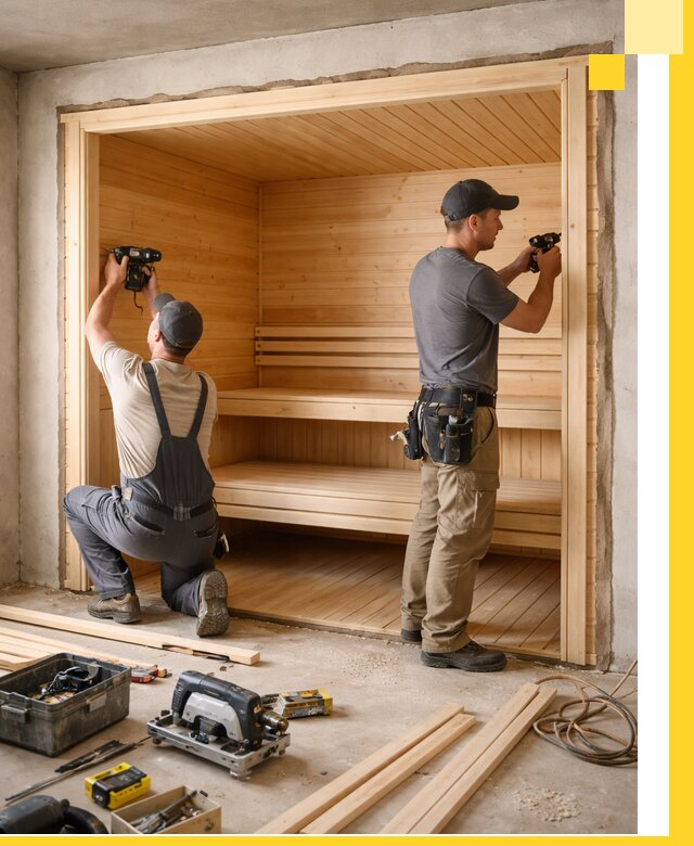 Монтаж саун под ключ в Мурманске — проектирование и установка