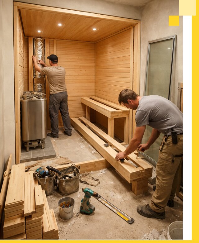 Проектирование и установка домашних саун под ключ в Мурманске