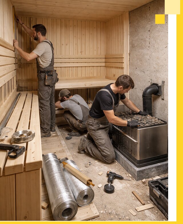 Индивидуальные сауны на заказ в Мурманске под ключ, проект и монтаж