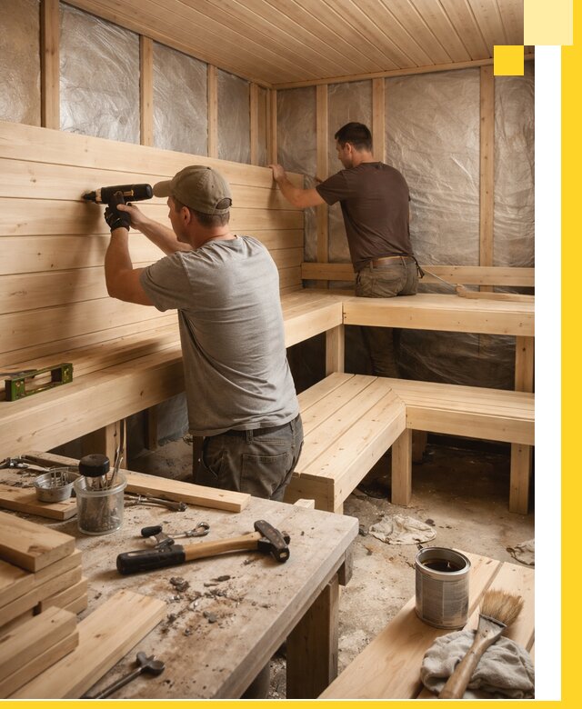 Профессиональная отделка бань и саун под ключ в Мурманске