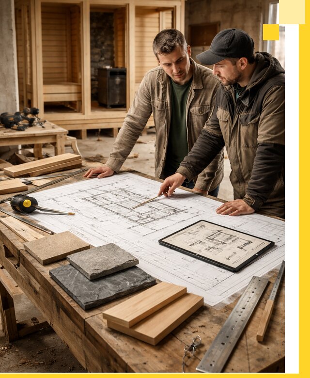 Проекты бань под ключ и планы строительства в Мурманске