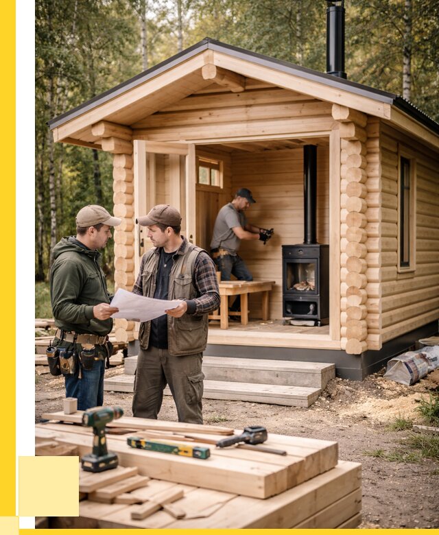 Монтаж бань под ключ в Мурманске — от 205640 р. | ЭриданМрм