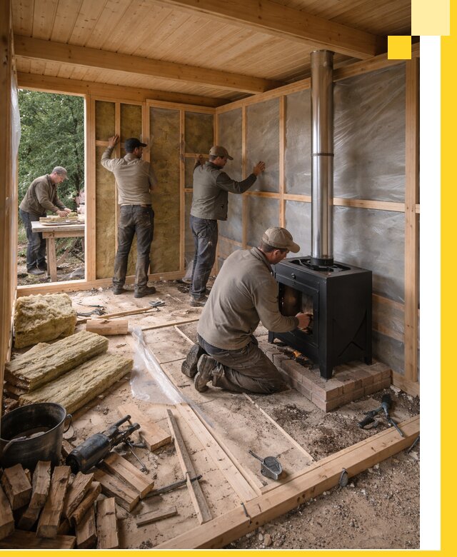 Профессиональный монтаж бань под ключ в Мурманске для дома