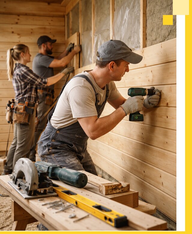 Обшивка бань под ключ в Мурманске: отделка стен и потолков