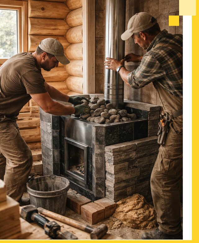 Строительство и отделка русских бань под ключ в Мурманске