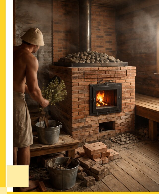 Кирпичные банные печи в Мурманске от 92538 р. | ЭриданМрм