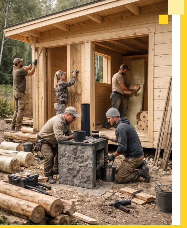 Купить баню под ключ в Мурманске строительство монтаж отделка