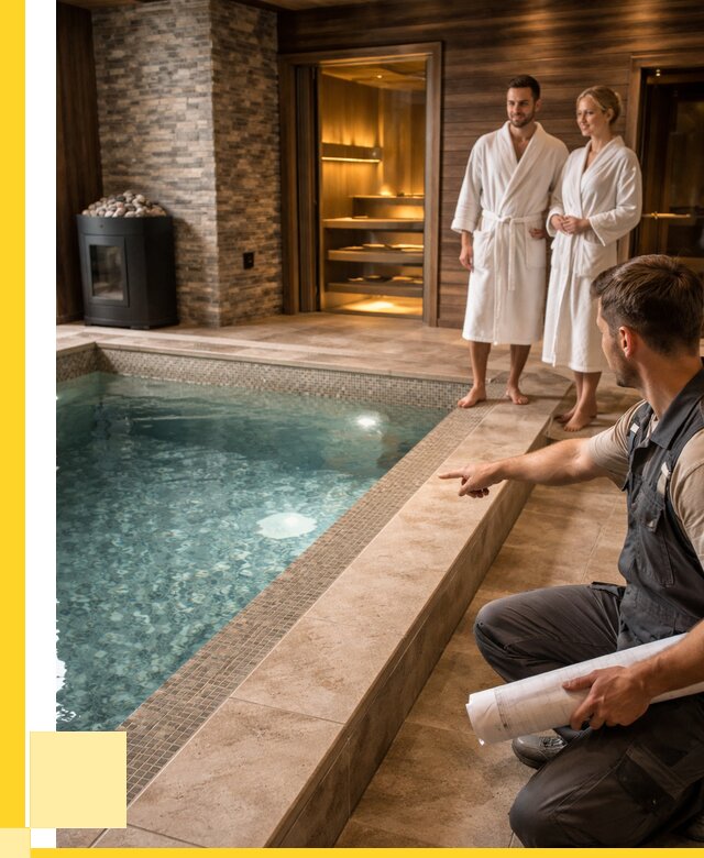 Проект бани с бассейном под ключ в Мурманске от 66833 р. | ЭриданМрм