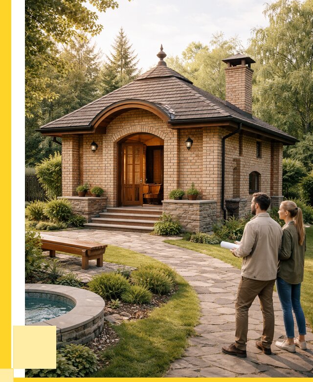 Проект кирпичной бани в Мурманске от 30846 р. | ЭриданМрм