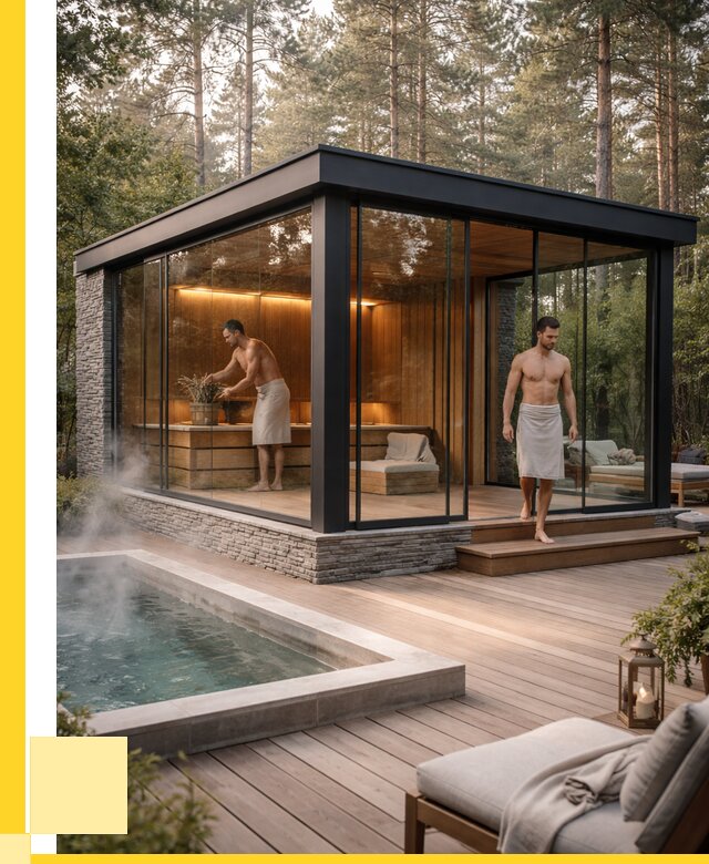 Стеклянные бани и двери в Мурманске от 462690 р. | ЭриданМрм