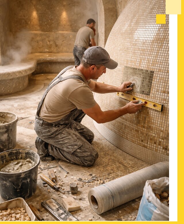 Хамам под ключ в Мурманске: проектирование, строительство, отделка