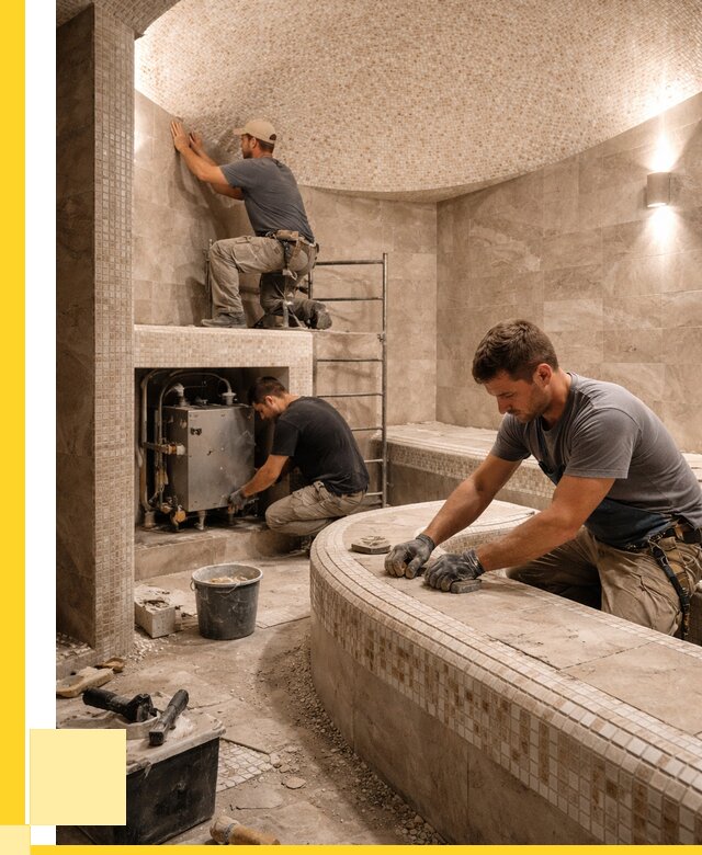 Монтаж хамамов под ключ в Мурманске от 257050 р. ЭриданМрм