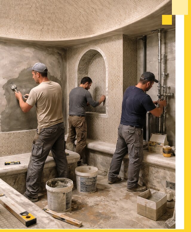 Профессиональный монтаж хамамов под ключ в Мурманске с гарантией