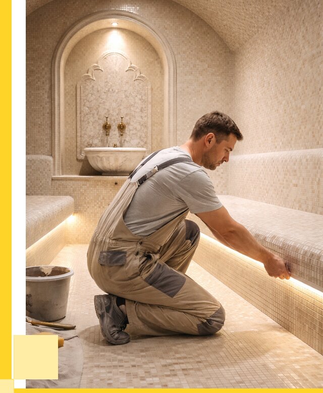 Отделка хамамов под ключ в Мурманске от 5655 р. | ЭриданМрм