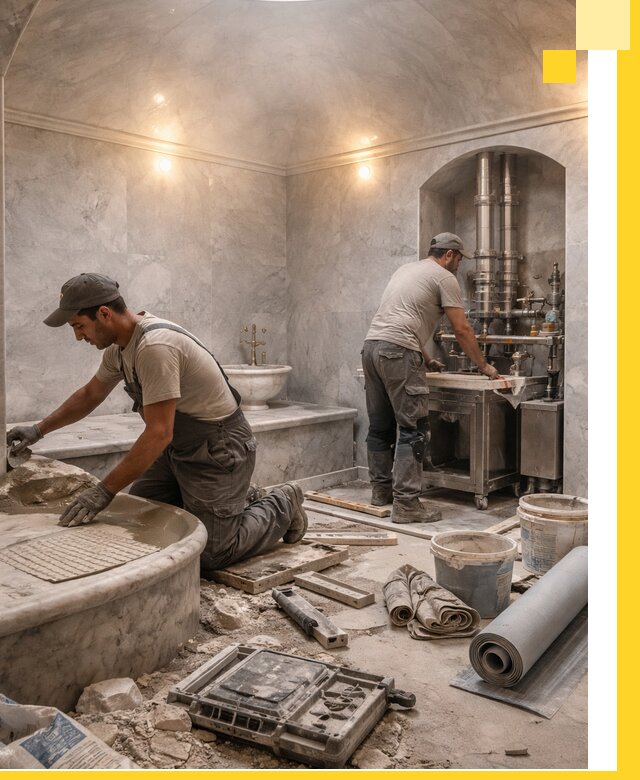 Строительство турецких бань хаммам под ключ в Мурманске