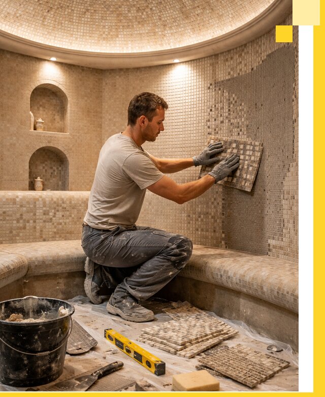 Устройство и монтаж домашнего хамама под ключ в Мурманске