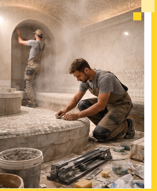 Профессиональный дизайн хамама и SPA под ключ в Мурманске